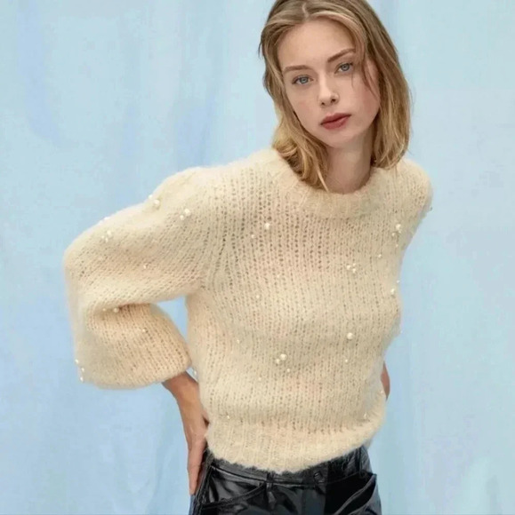 Aritzia Le Fou Wilfred Shimmy Sweater in Giselle Size XS - Picture 5 of 5